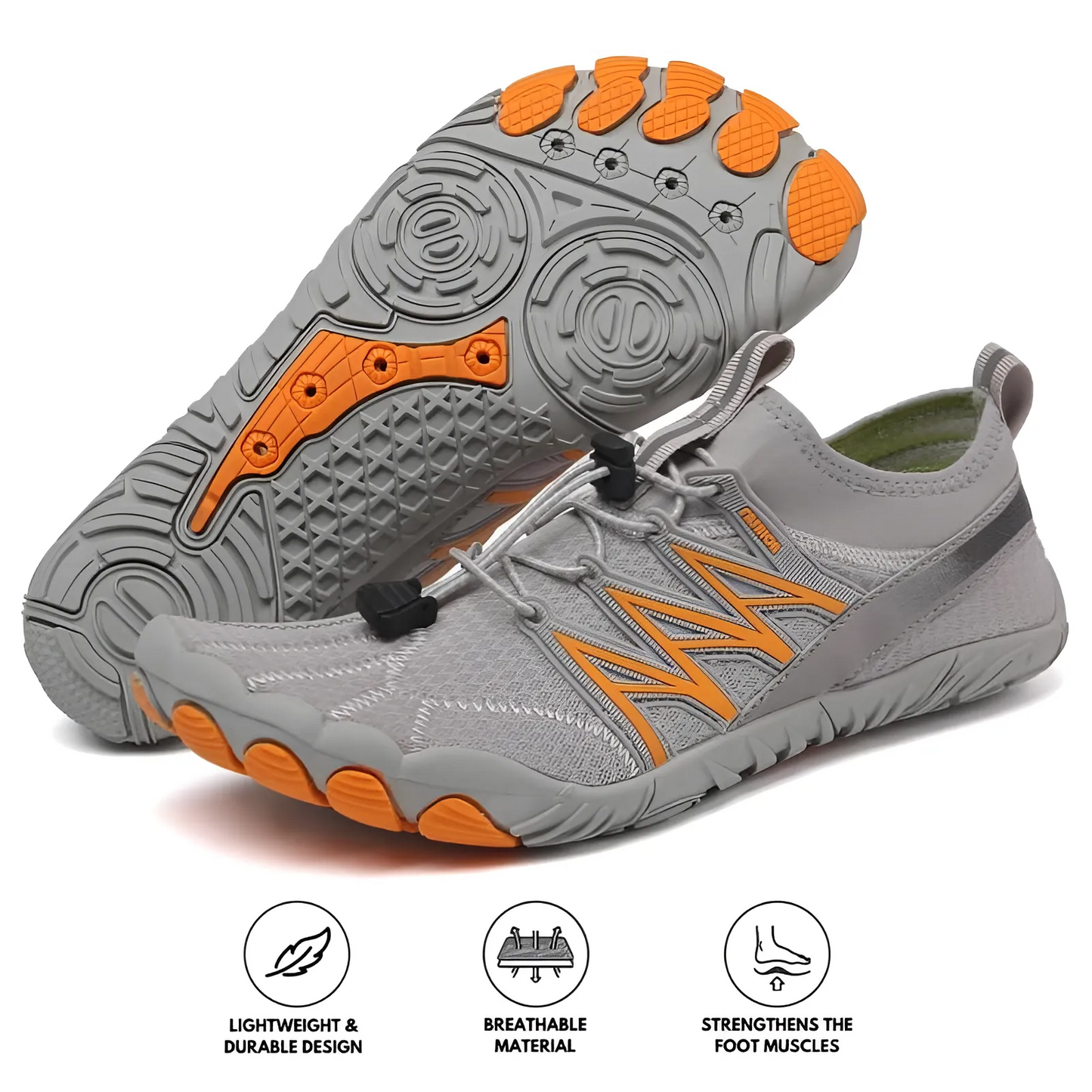 GRW Ortho Barefoot Men Shoes | Non-slip Breathable Everyday Outdoor Shoes