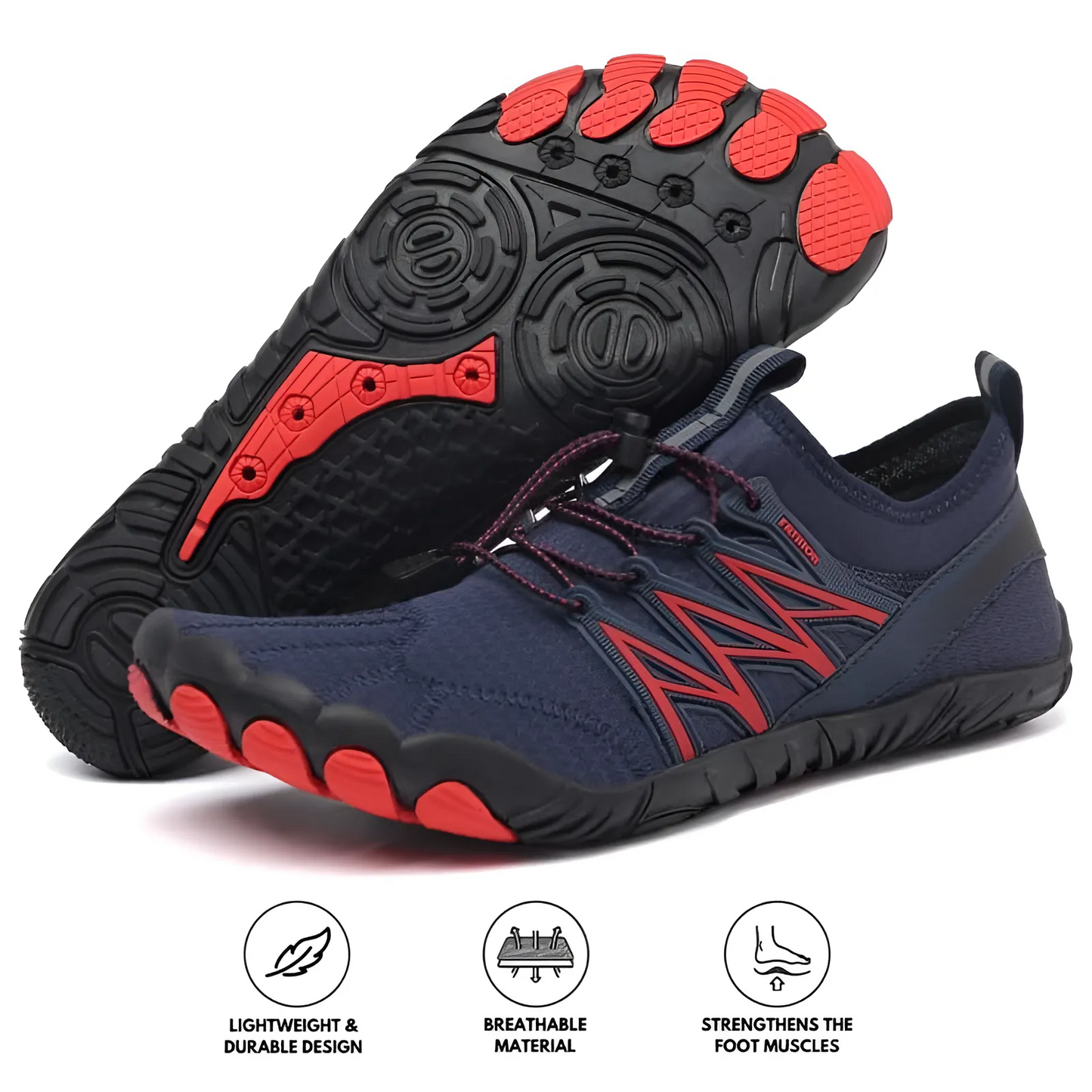 GRW Ortho Barefoot Men Shoes | Non-slip Breathable Everyday Outdoor Shoes