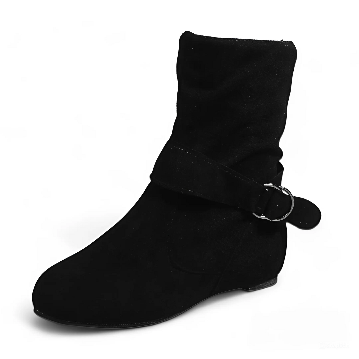 GRW Women Slouchy Boots Suede Ultra-Comfortable Side Zipper Round Toe Trendy Design