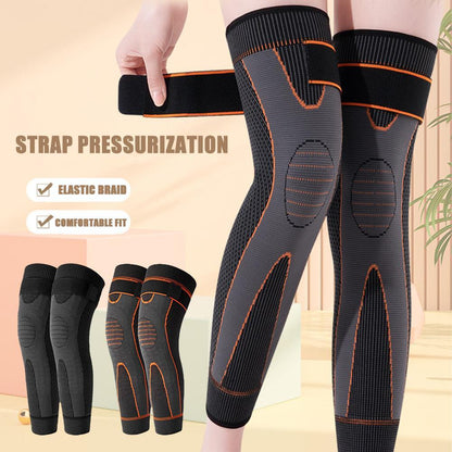 GRW Ultra Knee Pads Long Compression Sleeve Support Fitness Gear Leg Brace Protector (1 Pc)