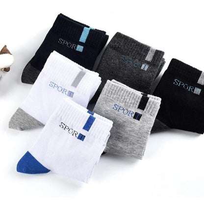 GRW Combo 5 Pairs Diabetic Men Socks Bamboo Fiber Breathable Multiple Colors Extra Comfort