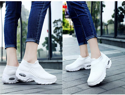 Groovywish Women Orthopedic Shoes Super Soft Walking Sneakers