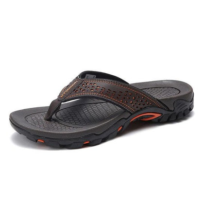 Groovywish Men Orthopedic Sandals Anti-slip Beach Flip-flops