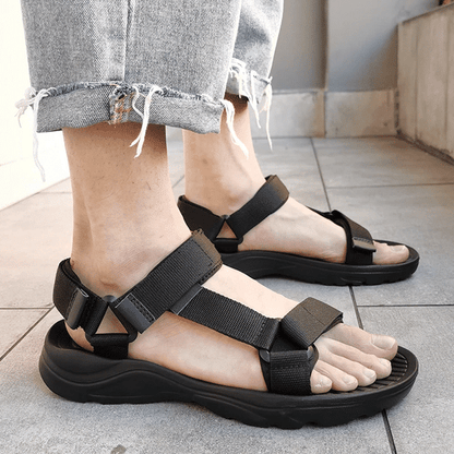 Groovywish Men Orthopedic Sandals Adjustable Straps