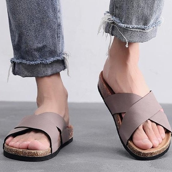 Groovywish Men Basic Orthopedic Sandals Casual Fashionable Slides