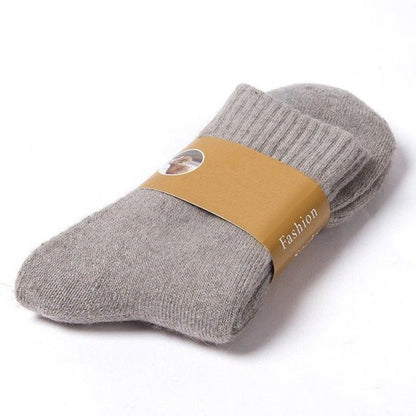 Groovywish Unisex Winter Wool Socks Men Anti-freezing Thick Stockings