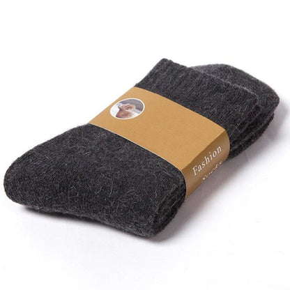 Groovywish Unisex Winter Wool Socks Men Anti-freezing Thick Stockings