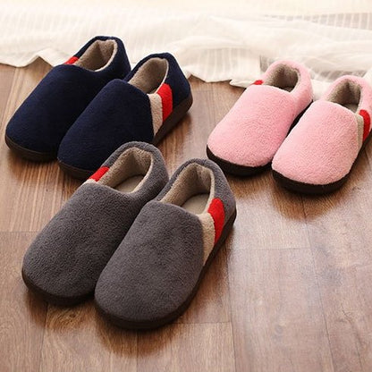 Groovywish Men Short Plush Winter Slippers Comfy Casual Home Footwear