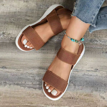 GRW Women Sandals Summer Comfortable Casual Elastic Strap