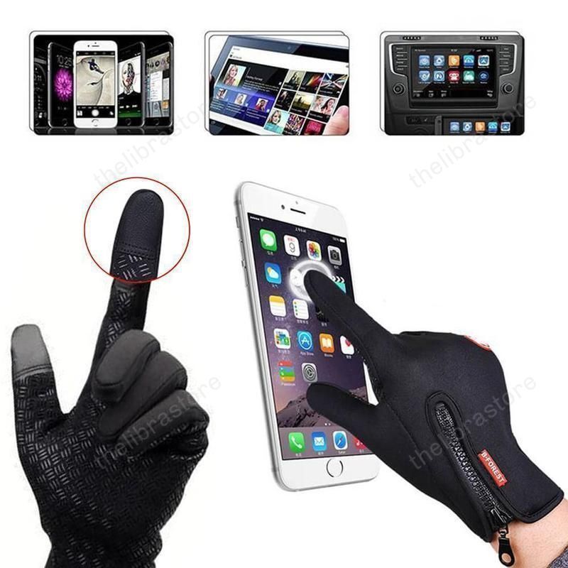 (Buy 2 Get 1) Groovywish Unisex Winter Warm Thermal Gloves Waterproof Touch Screen Sports For Men And Women