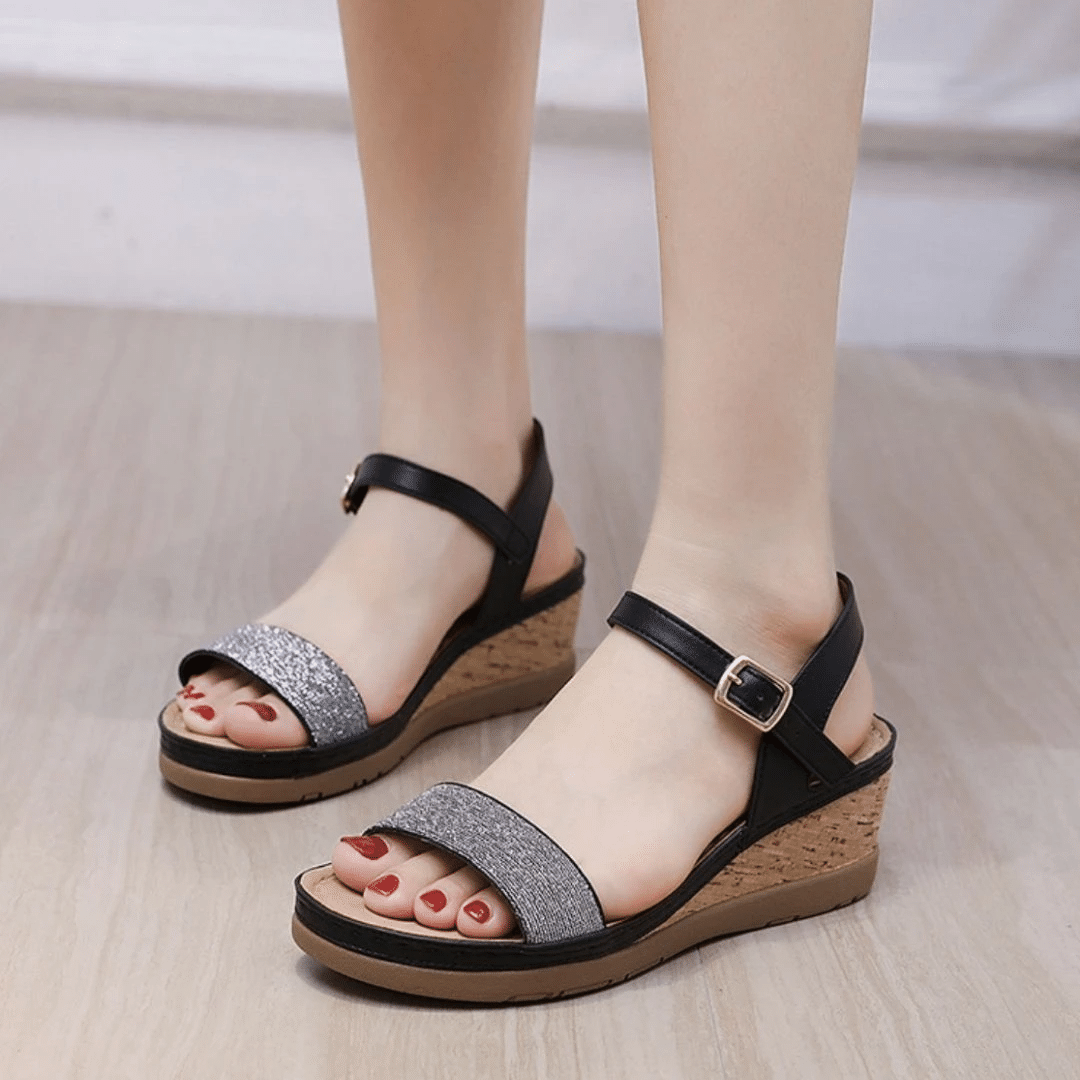 Women Camper Micro Wedge Platform Sandals Open Toe Adjustable Summer Shoes  NEW | eBay