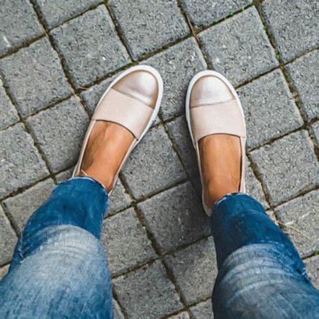 Groovywish Women Casual Walking Shoes Anti-slip Slip-on
