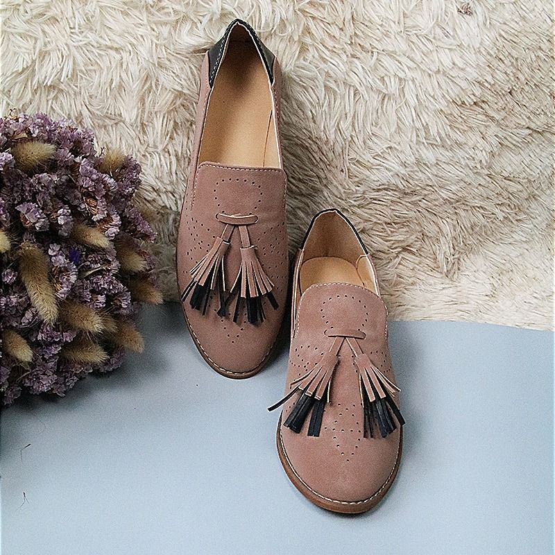 Groovywish Women Loafers Suede Lazy Shoes