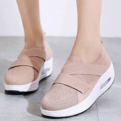 Groovywish Casual Orthopedic Slip On Ladies Walking Shoes