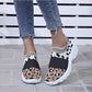 Groovywish Women's Leopard Orthopedic Slip-on Mesh Shoes