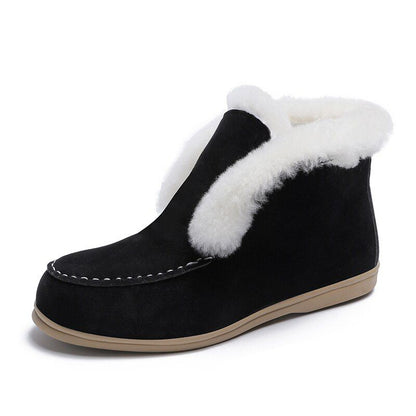 Groovywish Women Orthopedic Boots Thick Plush Slip-ons