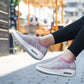 Groovywish Women's Woven Orthopedic Air Cushion Sneakers