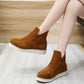 Groovywish Women's Plush Suede Orthopedic Ankle Boots