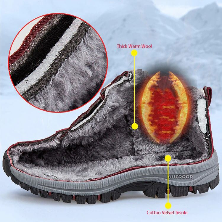 Groovywish Women Shoes Fur Anti-slip Orthopedic Snow Boots