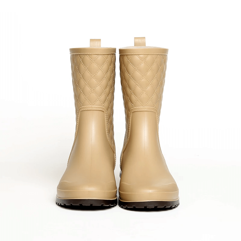 Groovywish Women Rain Boots Orthopedic Mid Calf Shoes
