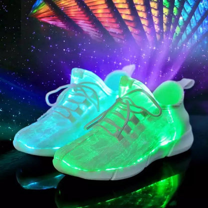 Groovywish Women Led Fiber Optic Orthopedic Sneakers