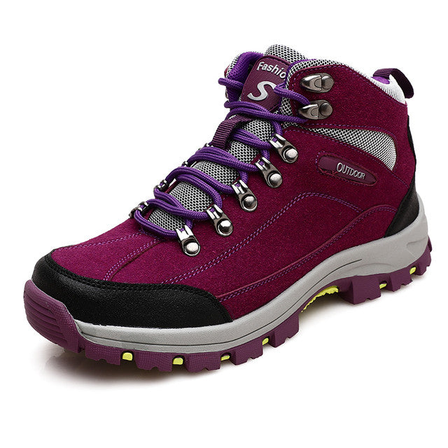 Groovywish Women Orthopedic Suede Hiking Snow Boots