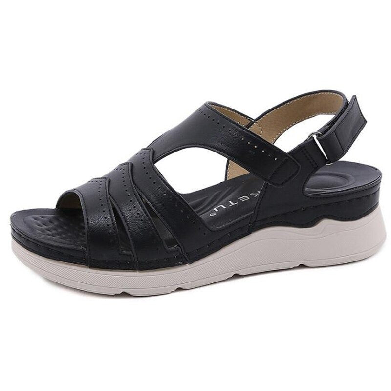 Groovywish Ladies Breathable Casual Comfortable Adjustable Backstrap Summer Sandals