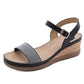 Groovywish Ladies Platform Comfortable Adjustable Backstrap Summer Sandals