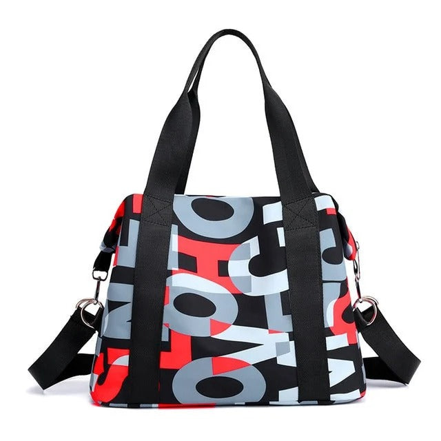 GroovyWish Tote Bag Large Waterproof Nylon Trendy Multifunctional Travel Crossbody Tote Bag