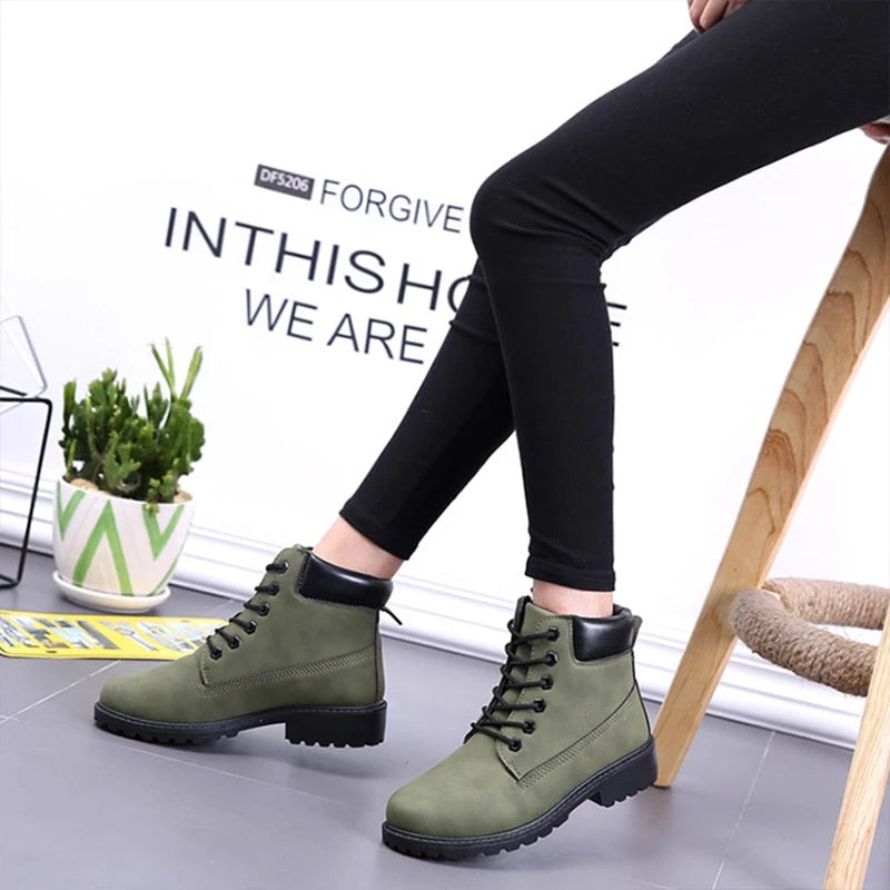 Groovywish Women Outdoor Winter Boots Water-resistant Orthopedic Shoes