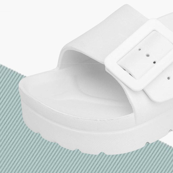 Groovywish Women Outdoor Orthopedic Sandals Memory Foam Platform Slides