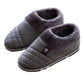 Groovywish Men Home Winter Slippers Anti-scratch Thick Fur Shoes