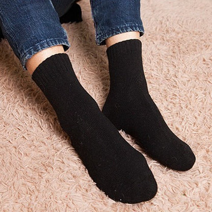 Groovywish Unisex Winter Wool Socks Men Anti-freezing Thick Stockings