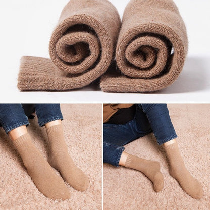 Groovywish Unisex Winter Wool Socks Men Anti-freezing Thick Stockings