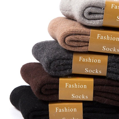 Groovywish Unisex Winter Wool Socks Men Anti-freezing Thick Stockings