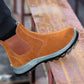 Groovywish Men Boots Winter Keep Warm Fur Lined Orthopedic Shoes