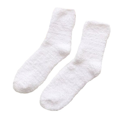 Groovwywish Cute Fur Socks Soft Warm Winter Unisex Stockings