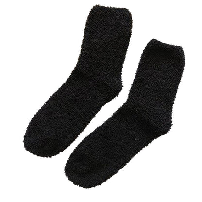 Groovwywish Cute Fur Socks Soft Warm Winter Unisex Stockings