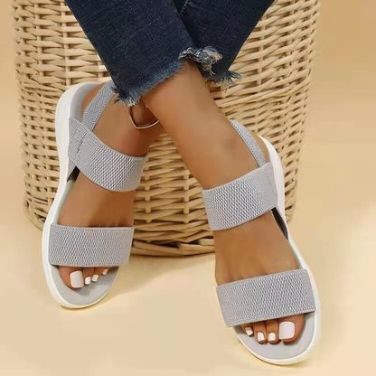 GRW Women Sandals Summer Comfortable Casual Elastic Strap