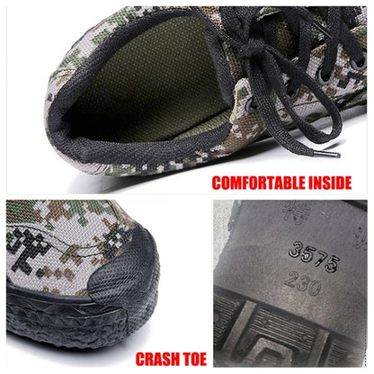 Groovywish Men Orthopedic Shoes Camouflage Canvas Sneakers