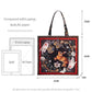 GroovyWish Tote Bag Big Capacity Magnetic Buckle Print Aesthetic Canvas Tote Bags