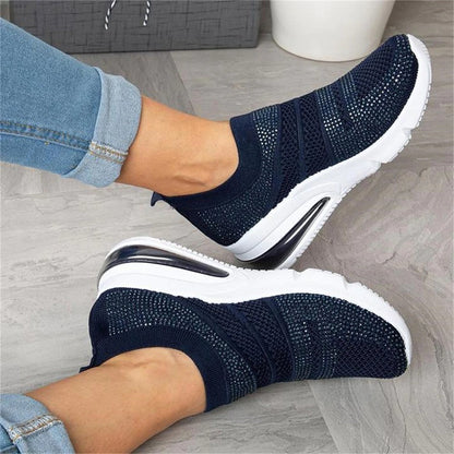 Groovywish Casual Orthopedic Shoes Sneakers Cushion Mesh Slip-on Sneakers