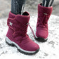 Groovywish Men Waterproof Orthopedic Winter Shoes Fur Snow Boots