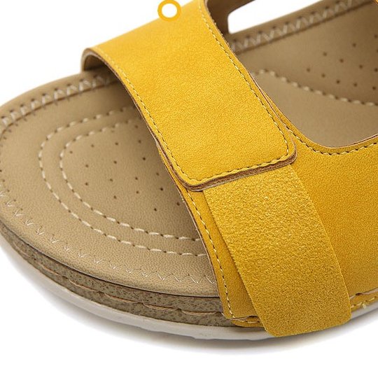GroovyWish Best Walking Sandals For Women Soft Heel Ankle Buckle Modern Summer 2023