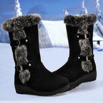 Groovywish Mid-Calf Orthopedic Boots Fur New Trend 2024 Winter Shoes