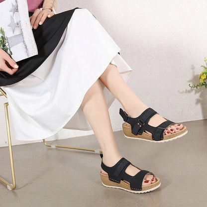 GroovyWish Best Walking Sandals For Women Soft Heel Ankle Buckle Modern Summer 2023