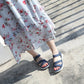 GroovyWish Women Bling Orthopedic Sandals Low Heel Glamorous Beach Summer
