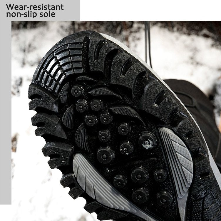 Groovywish Men Waterproof Orthopedic Winter Shoes Fur Snow Boots
