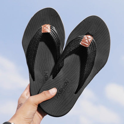 GRW Best Orthopedic Sandals For Men Nonslip Flip-flops Fabric Thongs Summer Beach