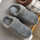 Groovywish Gingham Suede Warm Slippers For Men Winter Slides